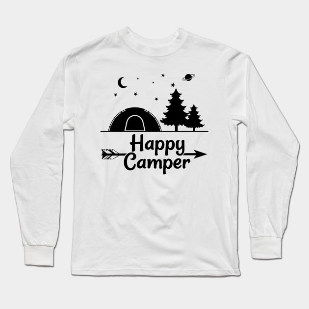 Happy Long Sleeve T-Shirt by Polahcrea